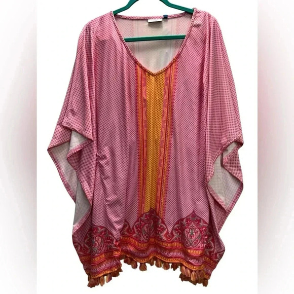 Cabana Life Other - CABANA LIFE L/XL (10-14) Boca Raton Coverluxe Kaftan/Swim Cover-up NWT